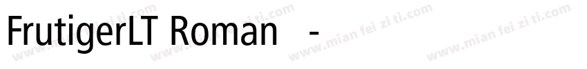 FrutigerLT Roman 常规字体转换